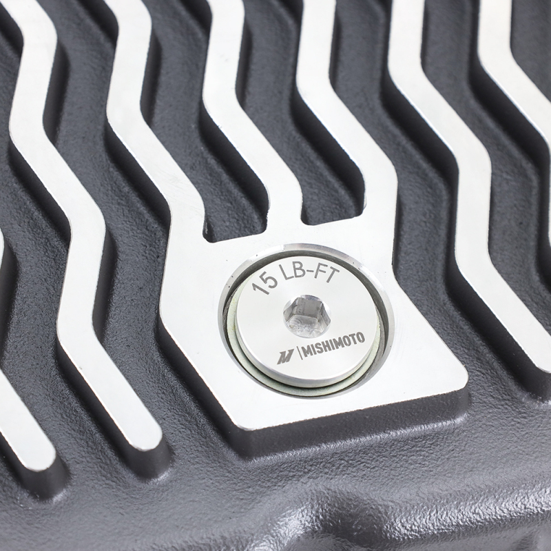 GMC Sierra Transmission Pan - Mishimoto - Aluminum, Cast, High-Performance - Gunmetal Gray - `01-`19