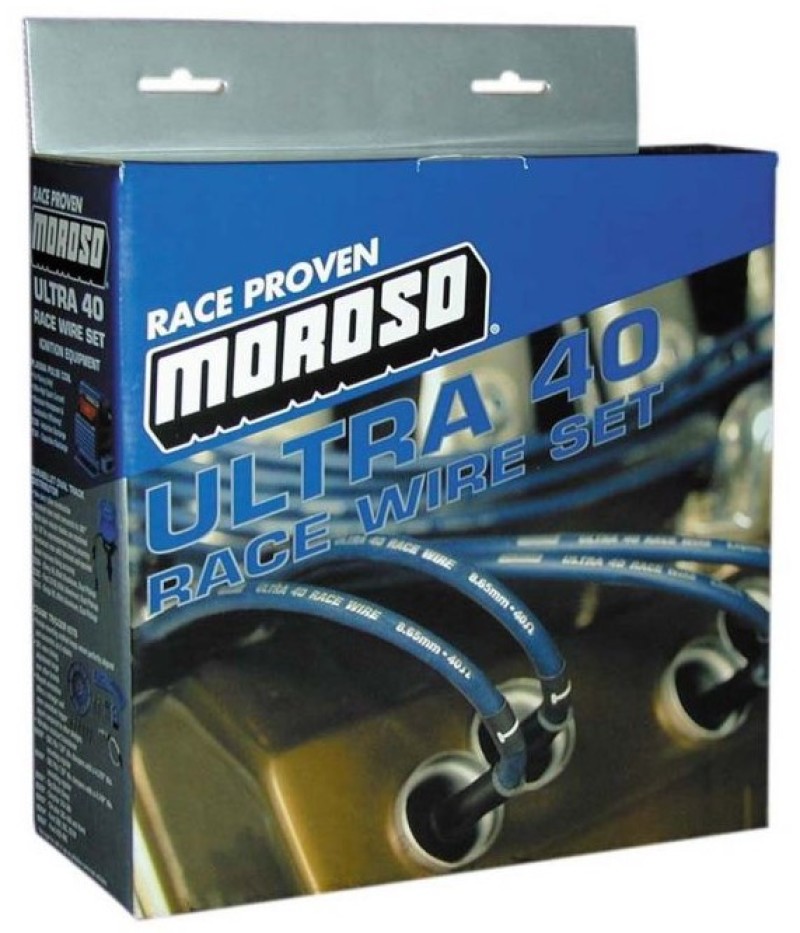 Dodge Hemi Ignition Wire Set - Moroso - Ultra 40 - Unsleeved - Blue - `03-`05 Dodge Hemi Ignition Wire Set - Moroso - Ultra 40 - Unsleeved - Blue - `03-`05