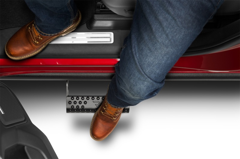 GMC Sierra 1500 RKR Step System - Cab Length - N-Fab - 1.75 in. Rails - Textured Black - `19-`24