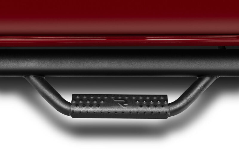 GMC Sierra Side Steps - N-Fab - Wheel-to-Wheel with Bed Access (3 Steps per Side) - Textured Black - `19-`25