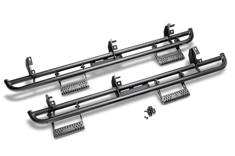 Ram 1500 Crew Cab Step Nerf Bar - Cab Length - N-Fab - RKR Step System - 1.75 in. Rails - Textured Black - `19-`24 Ram 1500 Crew Cab Step Nerf Bar - Cab Length - N-Fab - RKR Step System - 1.75 in. Rails - Textured Black - `19-`24