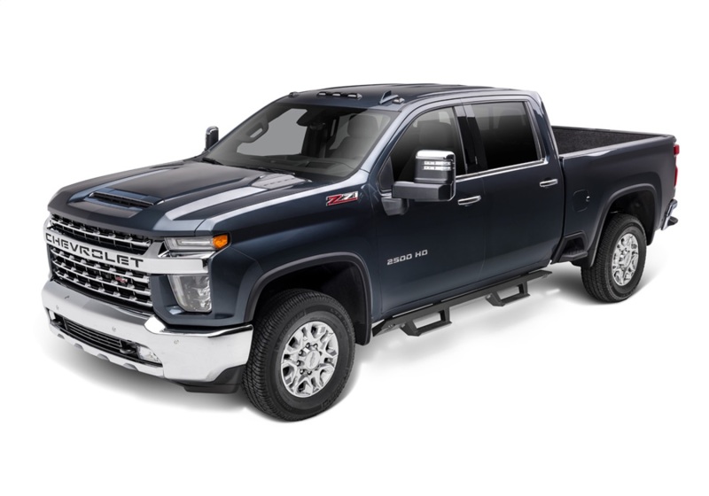GMC Sierra 1500 Nerf Bars - Cab Length - N-Fab - EpYx Step System - Textured Black - `19-`24