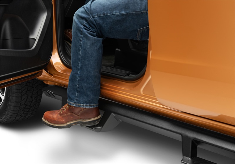 Ford Ranger Nerf Steps - Cab Length - N-Fab - EpYx Step System - Textured Black - `19-`24