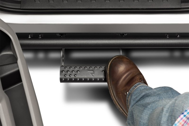 Ford F-150 RKR Step System - Cab Length - N-Fab - 1.75 in. Rails, Fully Welded 1-Piece Design, Dual 1.75 in. Rails w/XD Brackets - Textured Black - `15-`24