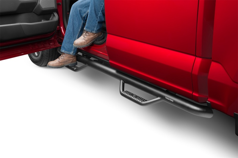 Ford F-250 Nerf Step - Side - N-Fab - Cab Length Hoop Step - Textured Black - `17-`24