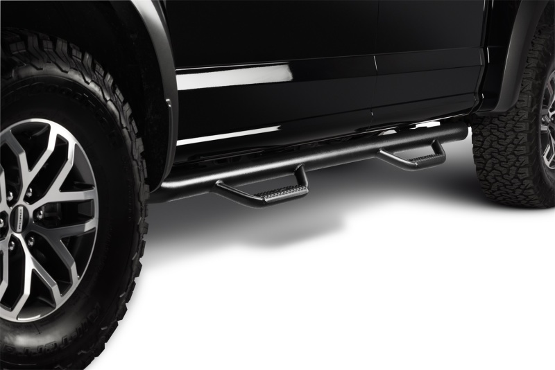 Ford F-250 Nerf Step - Side - N-Fab - Cab Length Hoop Step - Textured Black - `17-`24