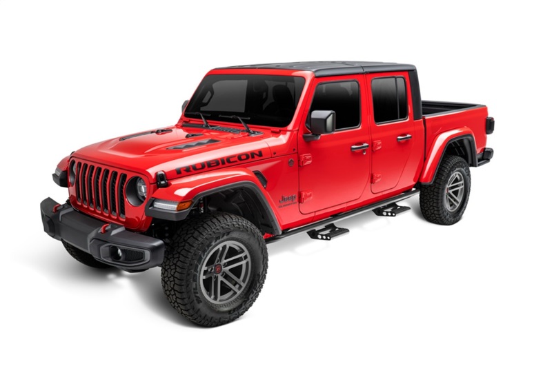 Jeep Gladiator JT Step Nerf Bar - N-Fab - RKR Step System - Full Length - Textured Black - `20-`24