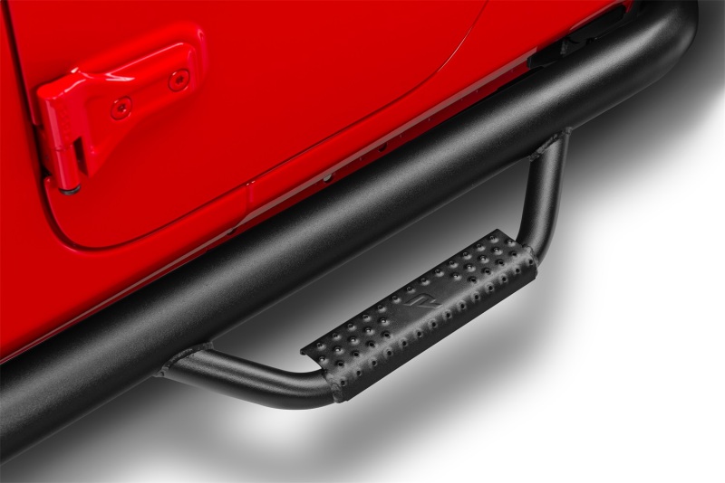 Jeep Wrangler JT Nerf Bars - Wheel-to-Wheel - N-Fab - 3 in. Main Tube Diameter - Textured Black - 2019