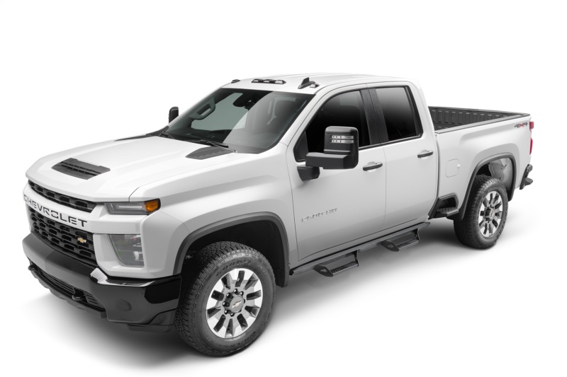 Chevrolet Silverado 2500 HD Step Nerf Bar - N-Fab - Predator Pro, Cab Length, 2 Steps per Side - Textured Black - `20-`25