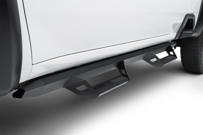 GMC Sierra 1500 Nerf Bars - Cab Length - N-Fab - Predator Pro - Textured Black - `19-`25