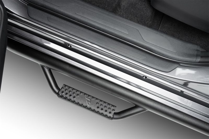 Toyota Tundra Nerf Step - N-Fab - Wheel-to-Wheel with Bed Access, 3in Main Tube Diameter, 3 Steps per Side - Textured Black - `07-`21