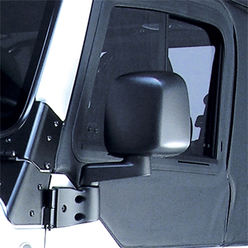 Jeep Wrangler Door Mirror - Left - OMIX - OE Style, UV Treated - Black - `03-`06 Jeep Wrangler Door Mirror - Left - OMIX - OE Style, UV Treated - Black - `03-`06