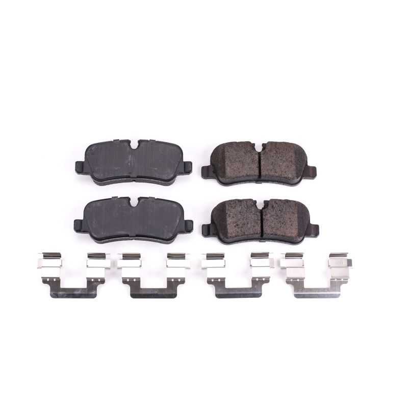 Land Rover LR3 Brake Pads - Rear - PowerStop - Z17 Evolution Ceramic (with stainless steel hardware) - `05-`09 Land Rover LR3 Brake Pads - Rear - PowerStop - Z17 Evolution Ceramic (with stainless steel hardware) - `05-`09