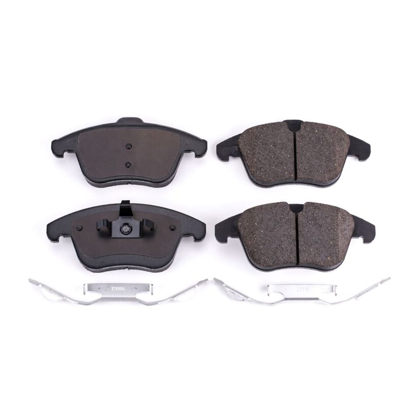 Land Rover LR2 Brake Pads - Front - PowerStop - Z17 Evolution Ceramic w/ Hardware - `08-`12 Land Rover LR2 Brake Pads - Front - PowerStop - Z17 Evolution Ceramic w/ Hardware - `08-`12