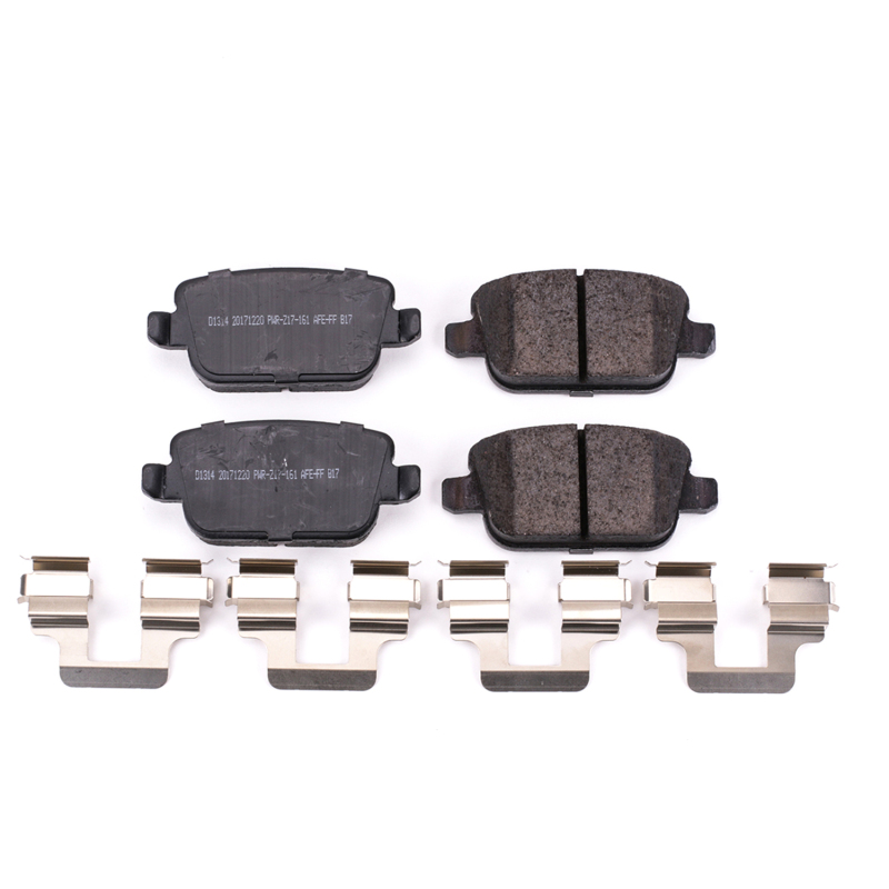 Land Rover LR2 Brake Pads - Rear - PowerStop - Z17 Evolution Plus Ceramic w/ Hardware - `08-`12 Land Rover LR2 Brake Pads - Rear - PowerStop - Z17 Evolution Plus Ceramic w/ Hardware - `08-`12