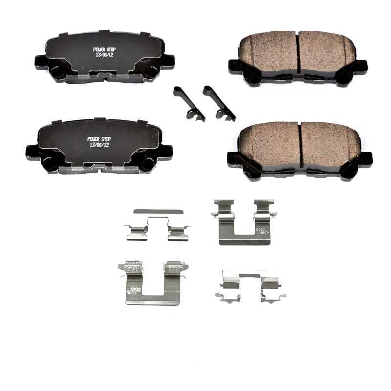 Honda Pilot Brake Pads - Rear - PowerStop - Z17 Evolution Plus Ceramic - `12-`15