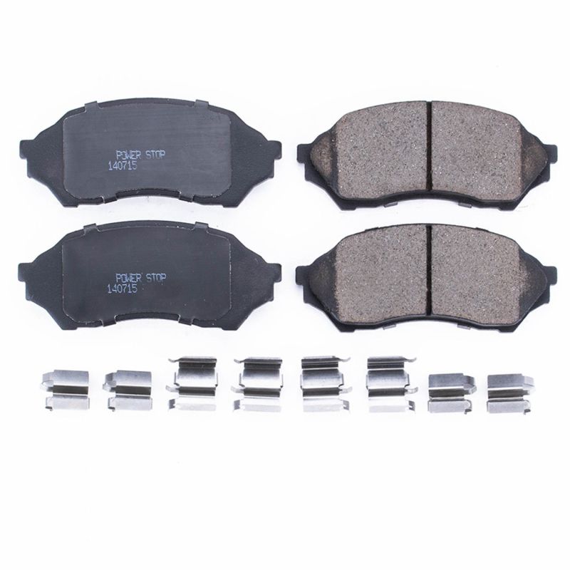 Mazda Protege Brake Pads - Front - PowerStop - Z17 Evolution Ceramic - `99-`01