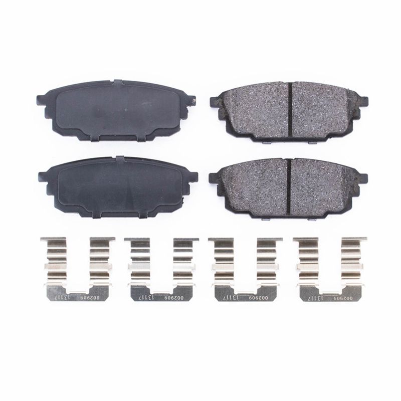 Mazda Protege Brake Pads - Rear - PowerStop - Z17 Evolution Ceramic - `01-`03