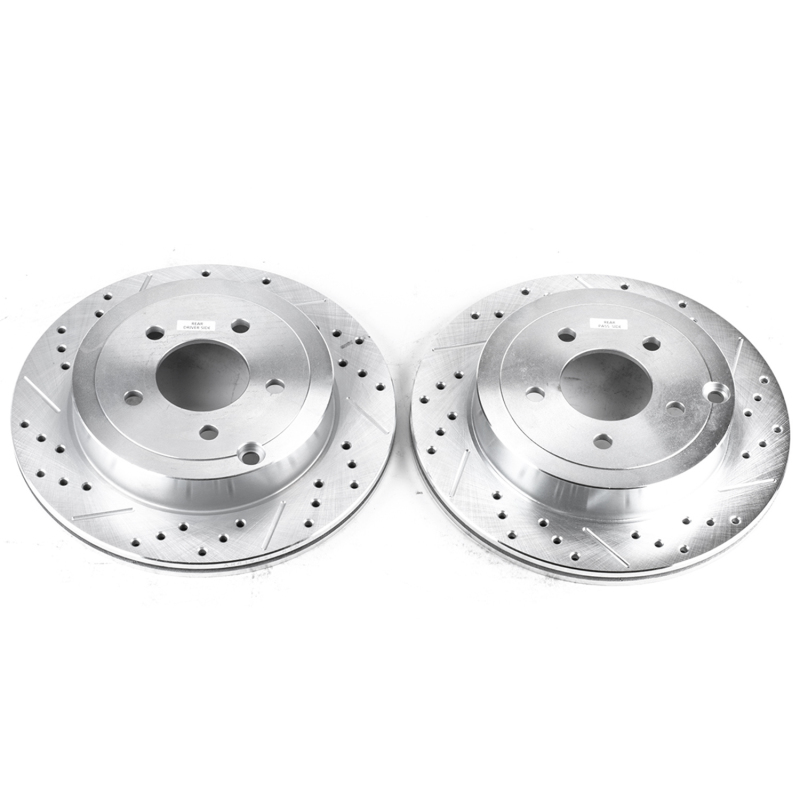 Ford Edge Brake Rotors (2) - Rear - PowerStop - Evolution Drilled & Slotted - `07-`10