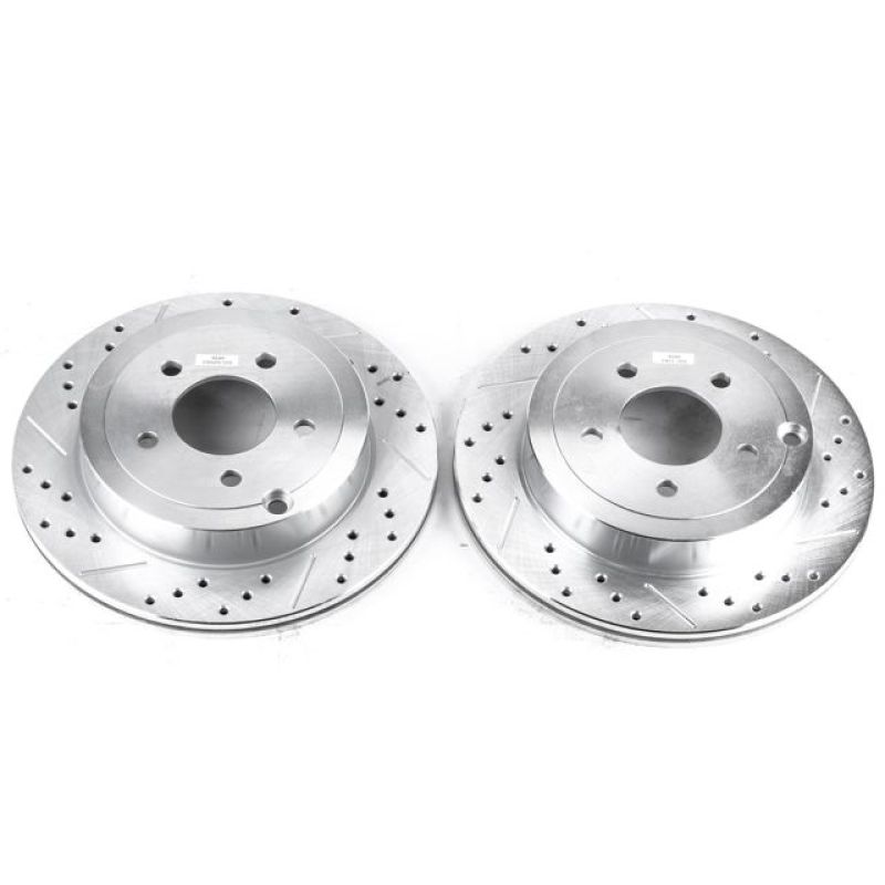 Ford Edge Brake Rotors (2) - Rear - PowerStop - Evolution Drilled & Slotted - `07-`10