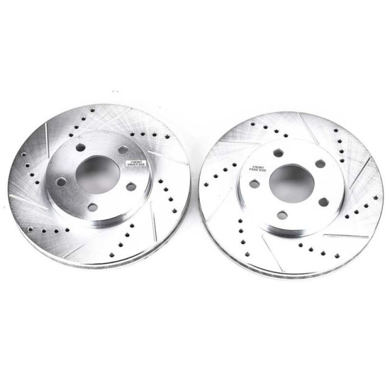 Chevrolet HHR Brake Rotors (2) - Front - PowerStop - Evolution Drilled & Slotted - `06-`11
