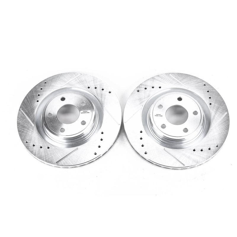 Chevrolet Cobalt Brake Rotors (2) - Front - PowerStop - Evolution Drilled & Slotted - `07-`10