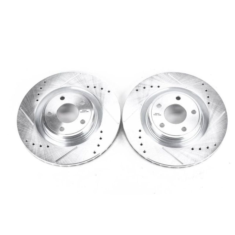 Chevrolet Cobalt Brake Rotors (2) - Front - PowerStop - Evolution Drilled & Slotted - `07-`10