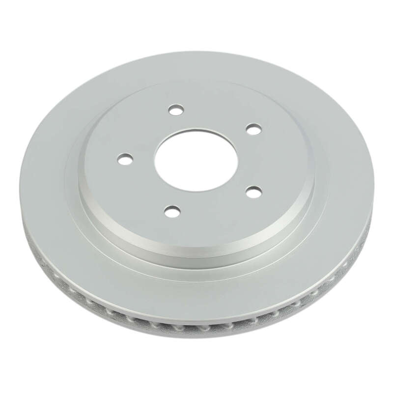 Cadillac XLR Brake Rotor (1) - Rear Right - PowerStop - Evolution Geomet Coated - Silver - `04-`09
