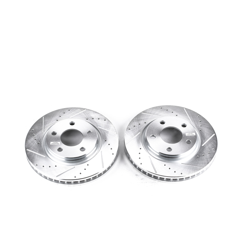 Buick Allure Brake Rotors (2) - Front - PowerStop - Evolution Drilled & Slotted - `05-`09