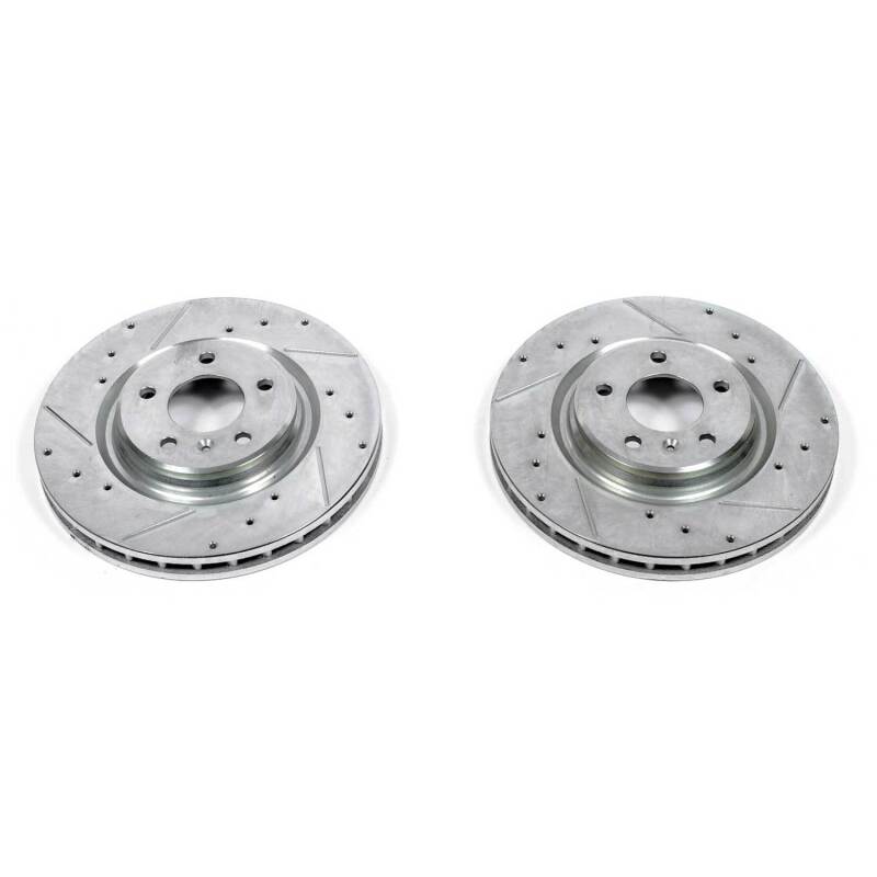 Pontiac Grand Prix Brake Rotors (2) - Front - PowerStop - Evolution Drilled & Slotted - `05-`08