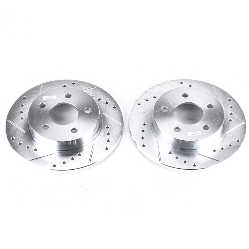 Chevrolet Cobalt Brake Rotors (2) - Rear - PowerStop - Evolution Drilled & Slotted - `05-`08