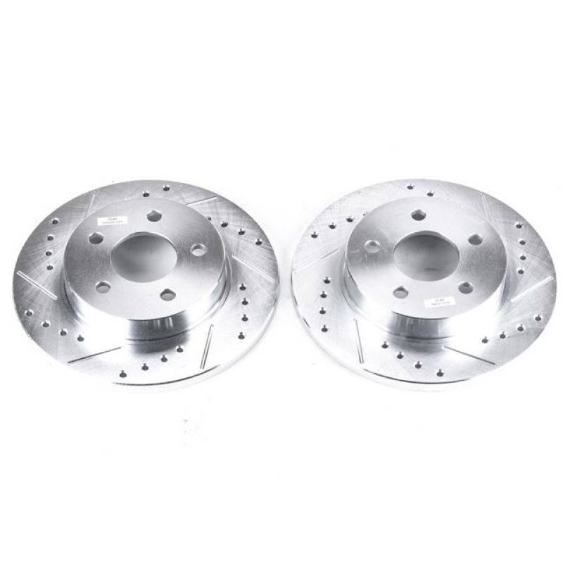 Chevrolet Cobalt Brake Rotors (2) - Rear - PowerStop - Evolution Drilled & Slotted - `05-`08