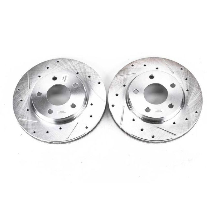 Dodge Caliber Brake Rotor (2) - Front - PowerStop - Evolution Drilled & Slotted - `07-`12 Dodge Caliber Brake Rotor (2) - Front - PowerStop - Evolution Drilled & Slotted - `07-`12