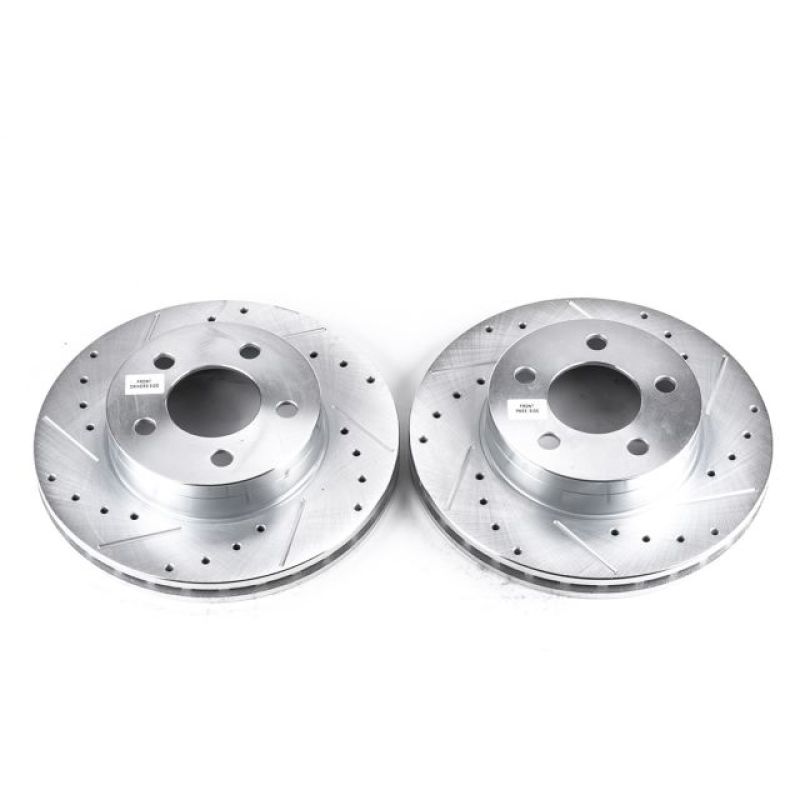 Ford Explorer Brake Rotors (2) - Front - PowerStop - Evolution Drilled & Slotted - `95-`01