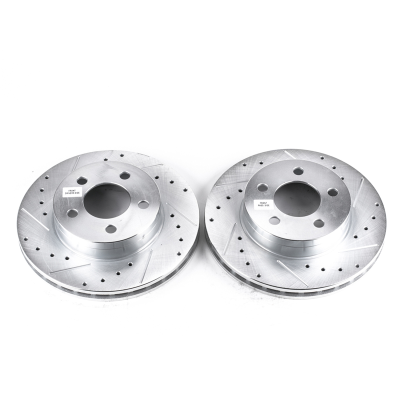 Ford Explorer Brake Rotors (2) - Front - PowerStop - Evolution Drilled & Slotted - `95-`01