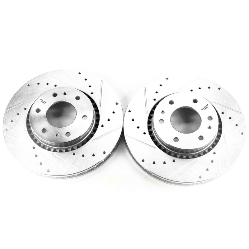 Buick Rainier Brake Rotors (2) - Front - PowerStop - Evolution Drilled & Slotted - `04-`07