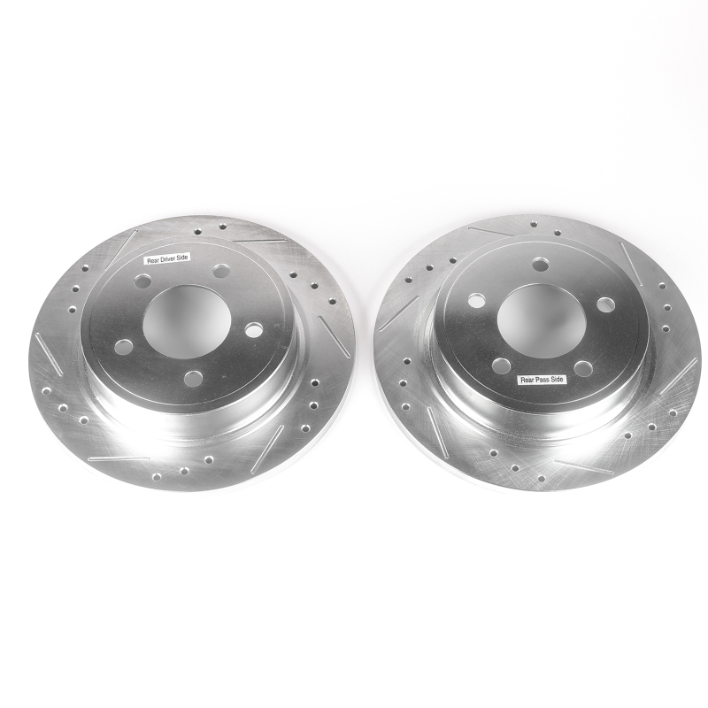 Chrysler Pacifica Brake Rotors (2) - Rear - PowerStop - Evolution Drilled & Slotted - `04-`08
