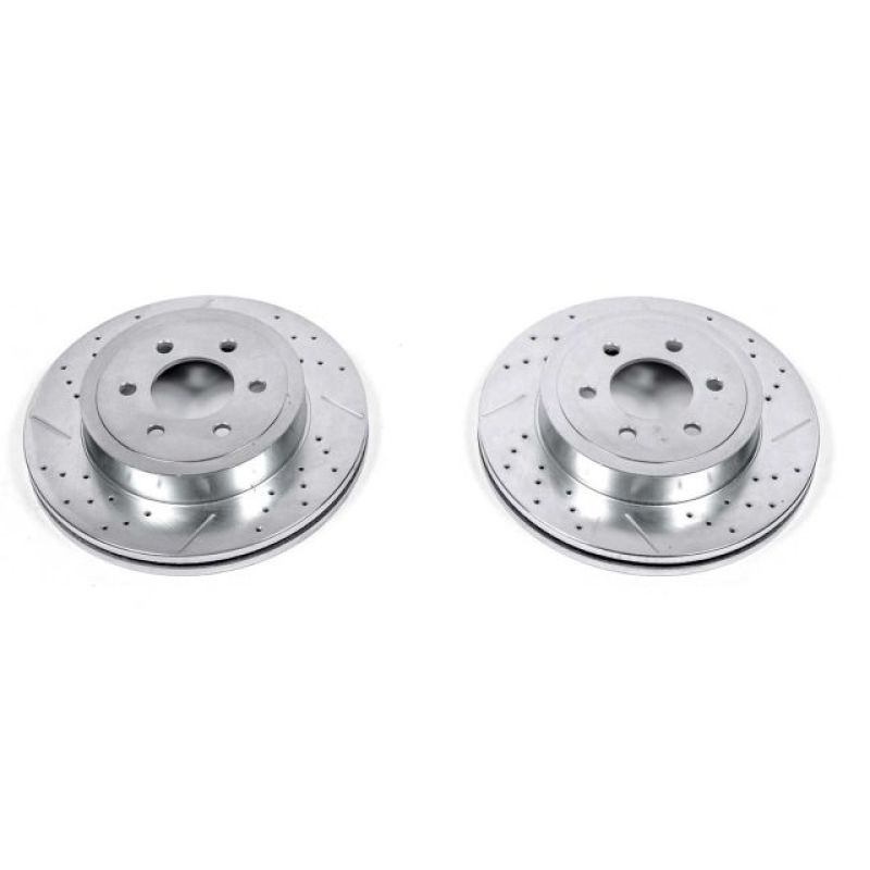 Dodge Dakota Brake Rotors (2) - Front - PowerStop - Evolution Drilled & Slotted - `03-`04