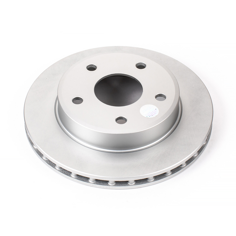 Dodge Dakota Brake Rotor (1) - Front - PowerStop - Evolution Geomet Coated - Silver - `05-`11