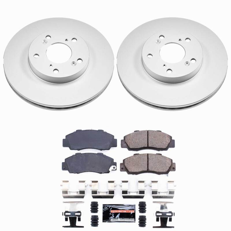 Honda Accord Brake Kit - Front - PowerStop - Z23 Coated - `98-`02