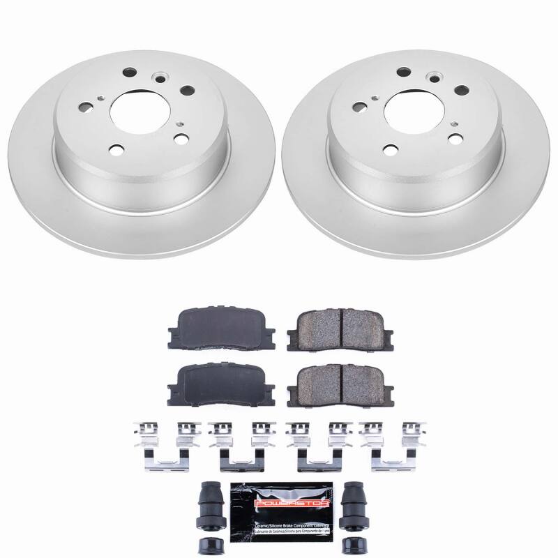 Toyota Highlander Brake Kit - Rear - PowerStop - Z23 Coated - `01-`03