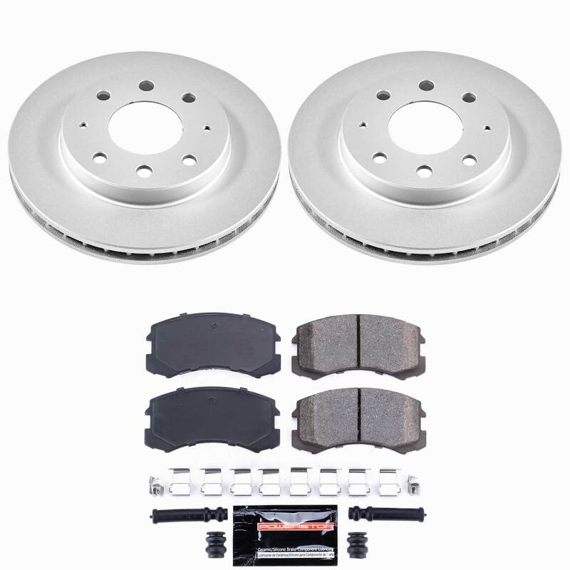 Mitsubishi Lancer Brake Kit - Front - PowerStop - Z23 Coated - `02-`07