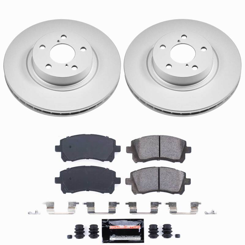 Subaru Forester Brake Kit - Front - PowerStop - Z23 Evolution Coated - `98-`02
