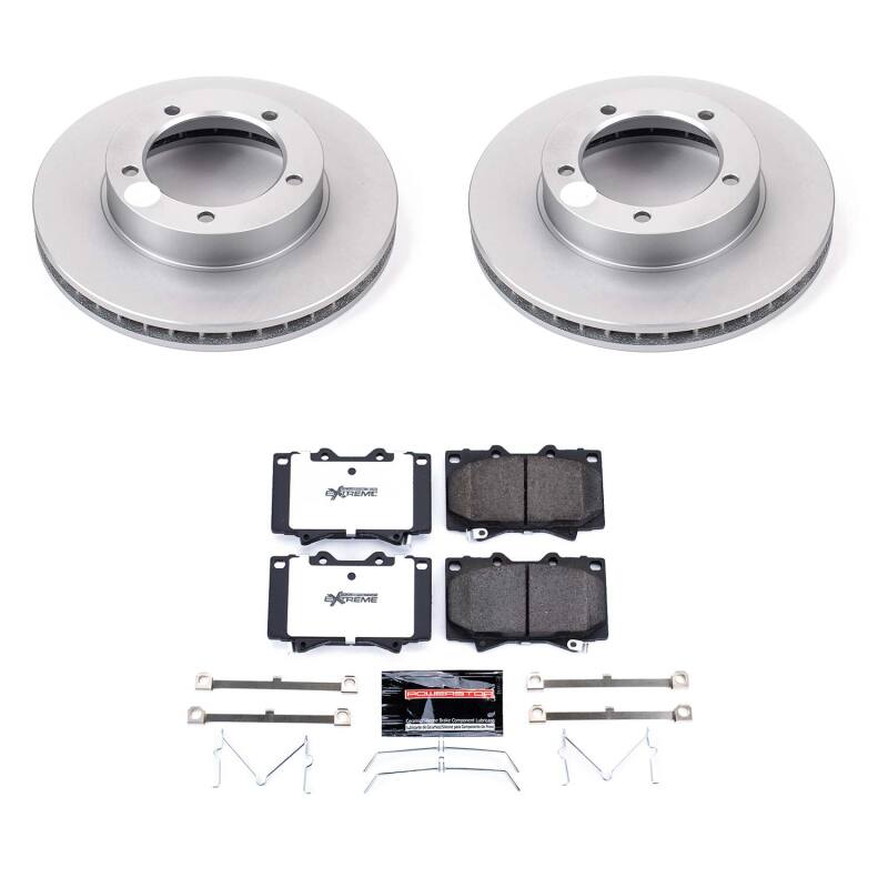 Lexus LX470 Brake Kit - Front - PowerStop - Z36 Coated Truck & Tow - `98-`07