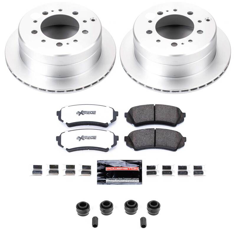 Lexus LX470 Brake Kit - Rear - PowerStop - Z36 Coated Truck & Tow - `98-`07