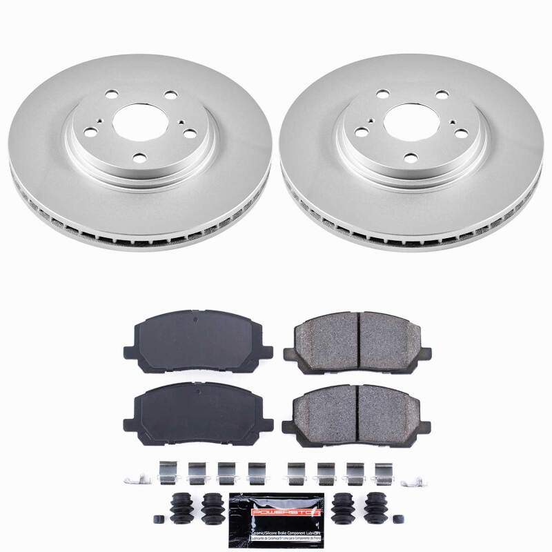 Toyota Highlander Brake Kit - Front - PowerStop - Z23 Coated - `01-`07
