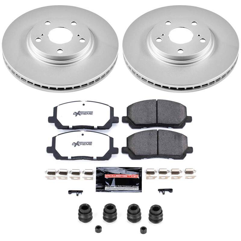 Toyota Highlander Brake Kit - Front - PowerStop - Z36 Coated Truck & Tow - `01-`07