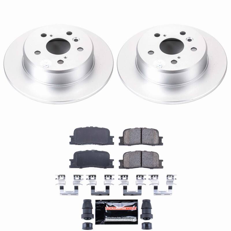 Toyota Highlander Brake Kit - Rear - PowerStop - Z23 Coated - `01-`03
