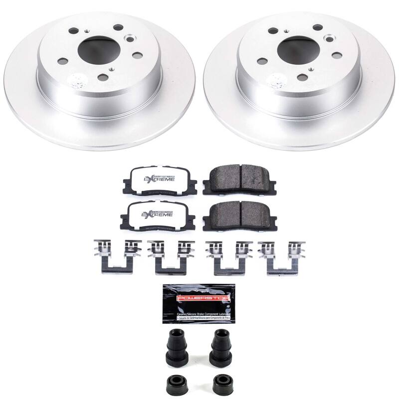 Toyota Highlander Brake Kit - Rear - PowerStop - Z36 Coated Truck & Tow - `01-`03