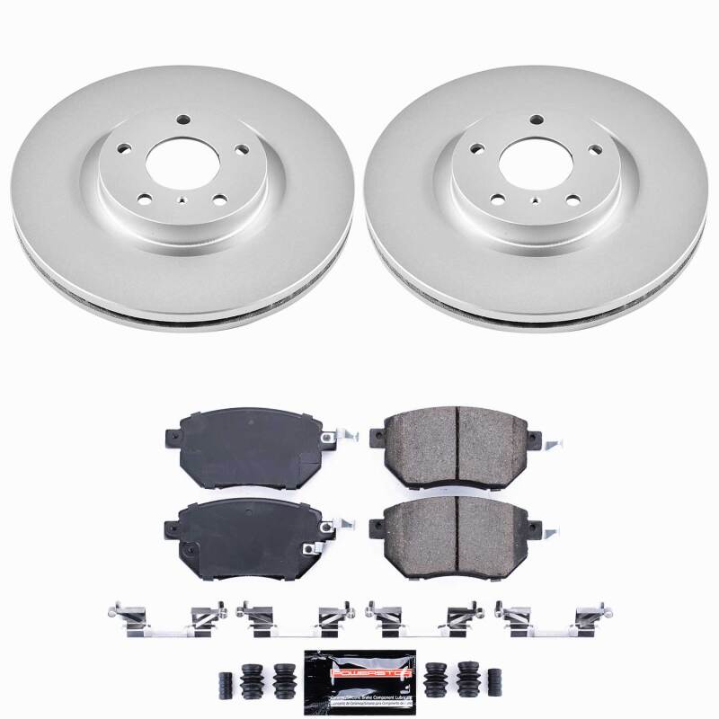 Nissan Maxima Brake Kit - Front - PowerStop - Z23 Coated - `07-`08